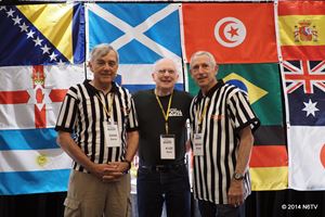 Referees K6NA and W6OAT and Chief Judge K1ZZ at WRTC 2014