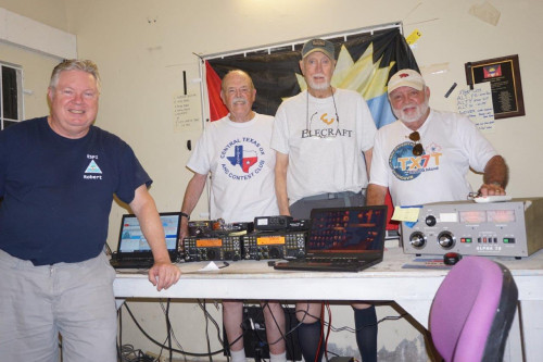 V26MJ 2023 CQWPX ops include K4UEE(sk) and W5SJ (the two on the right)